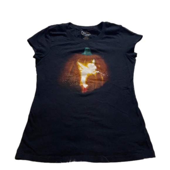 Disney Tops - Women's Tinker bell Halloween Pumpkin Shirt Disney Size M